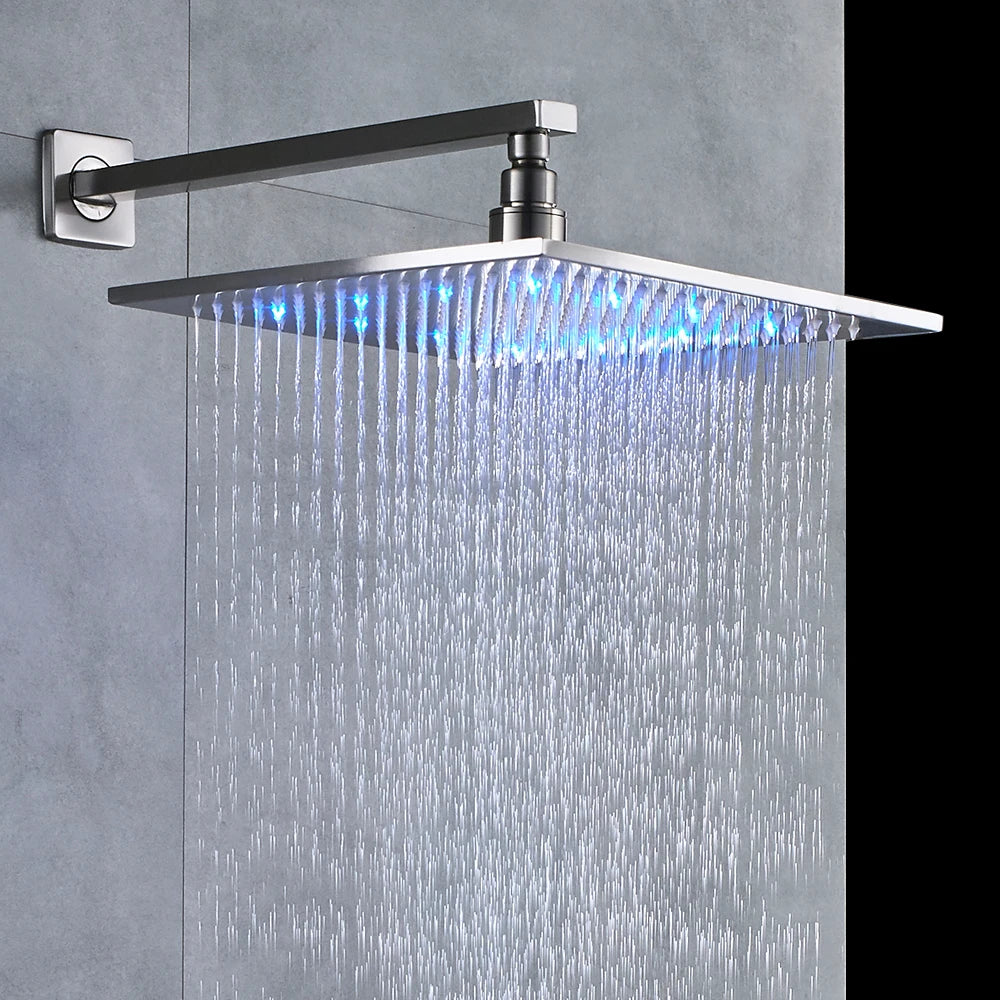 Shinesia LED Rainfall Shower Head With Changing Lights