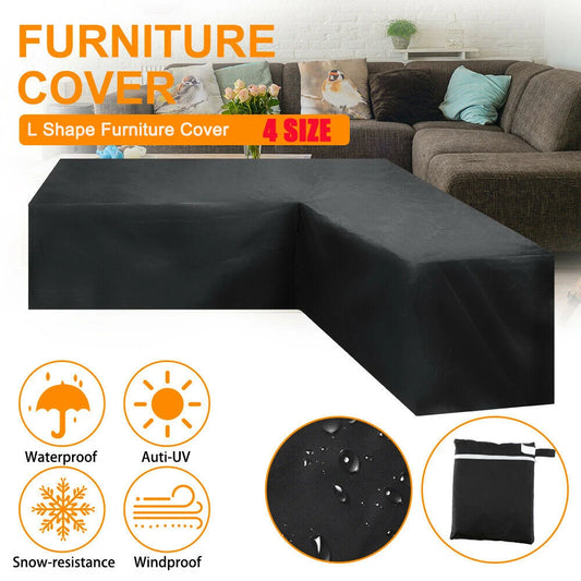 Premium Outdoor L Shape Waterproof Furniture Cover For Patio Use