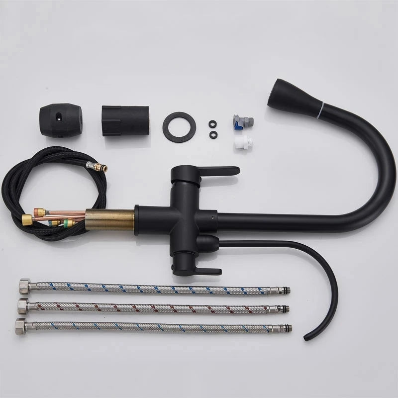 Alenartwater Kitchen Faucet With 360 Swivel And Pullout Sprayer