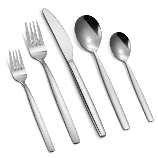 HiMISS 316L Stainless Steel Flatware Set for Home and Dining