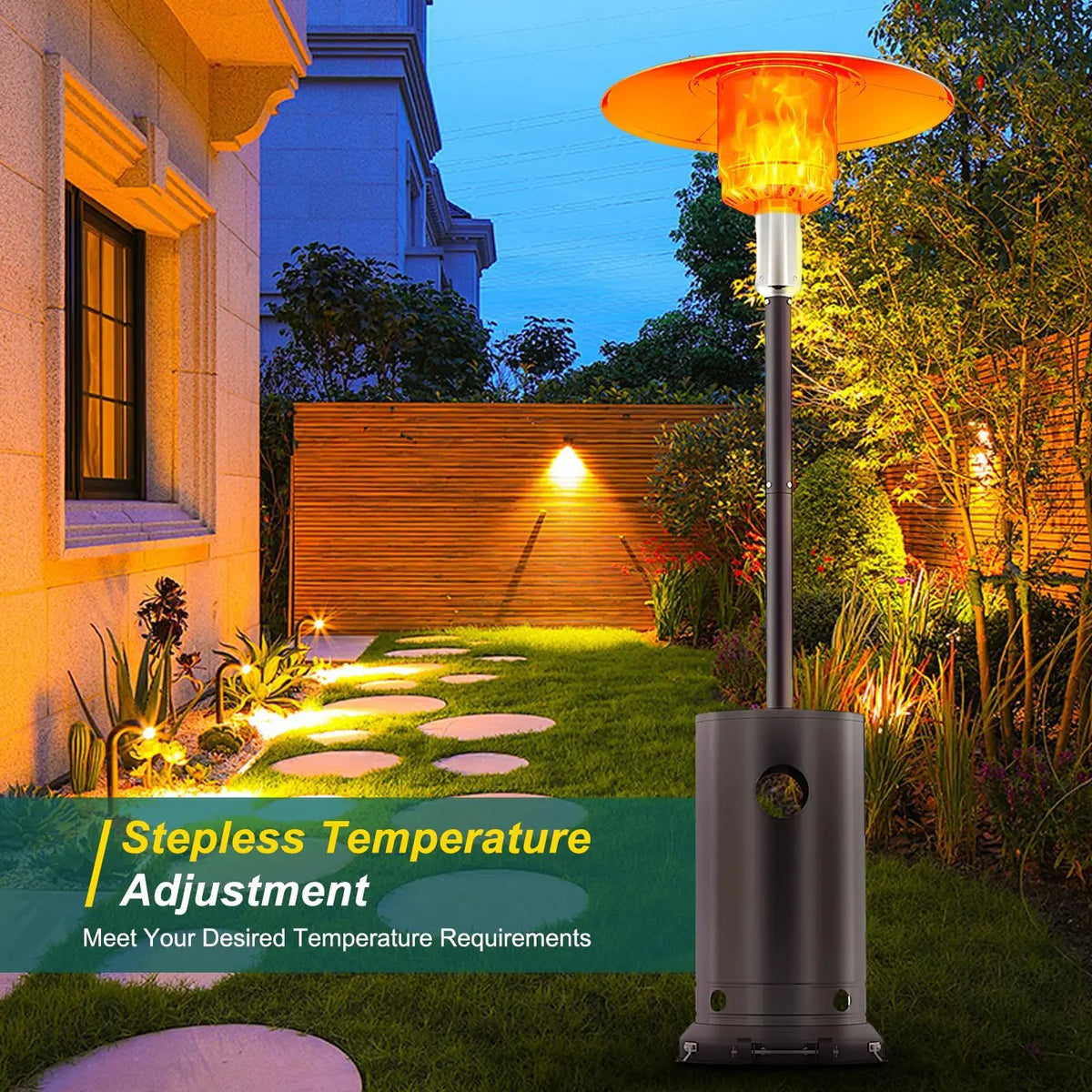 GAOMON Portable Propane Patio Heater With Safety Protection
