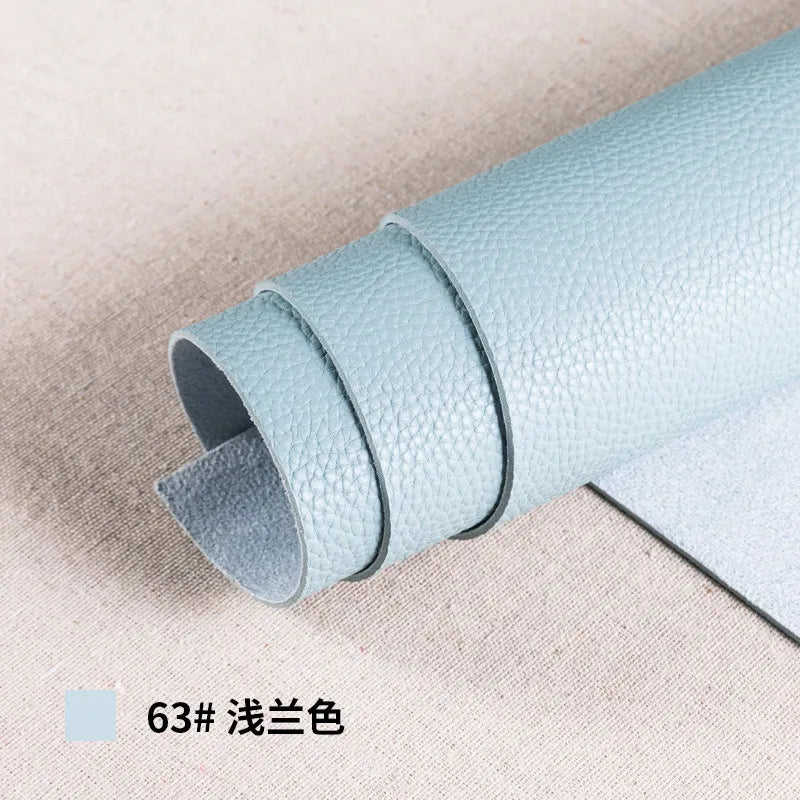 Thickened Soft PU Suede Lychee Faux Leather Sewing Fabric