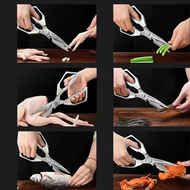 Professional Multifunctional Stainless Steel Kitchen Scissors