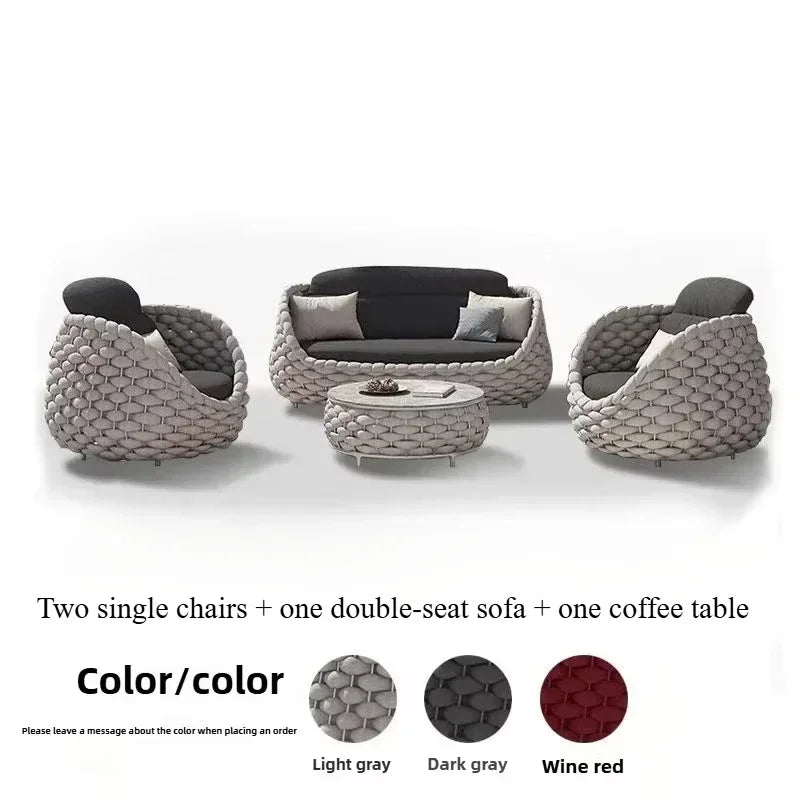 All Weather PE Rattan Outdoor Bistro Conversation Set