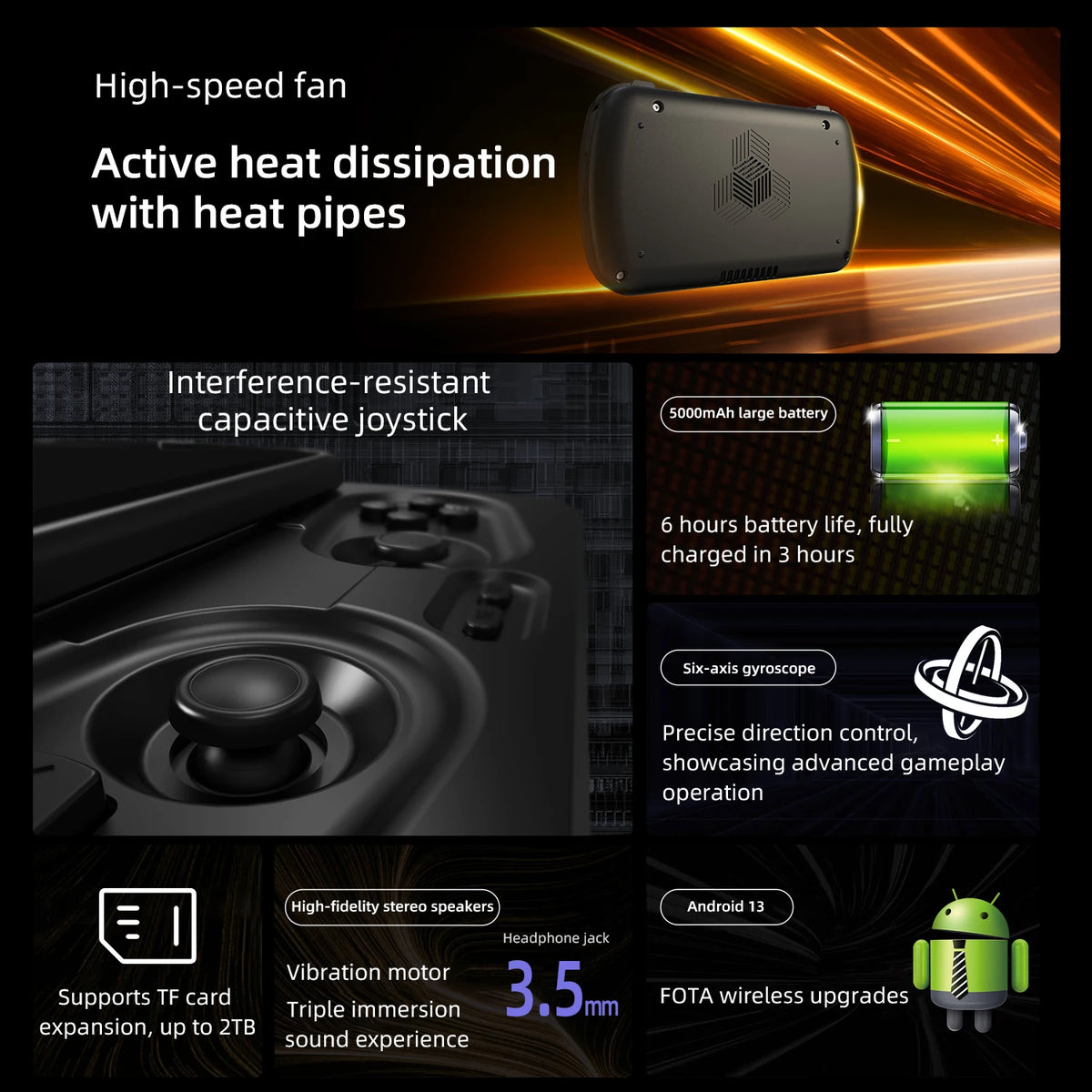 Anbernic RG Slide Android Retro Handheld Gaming Console AI Support