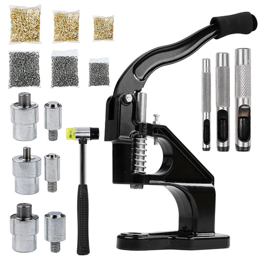 Manual Grommet Eyelet Hand Press Tool For Leathercraft And Sewing