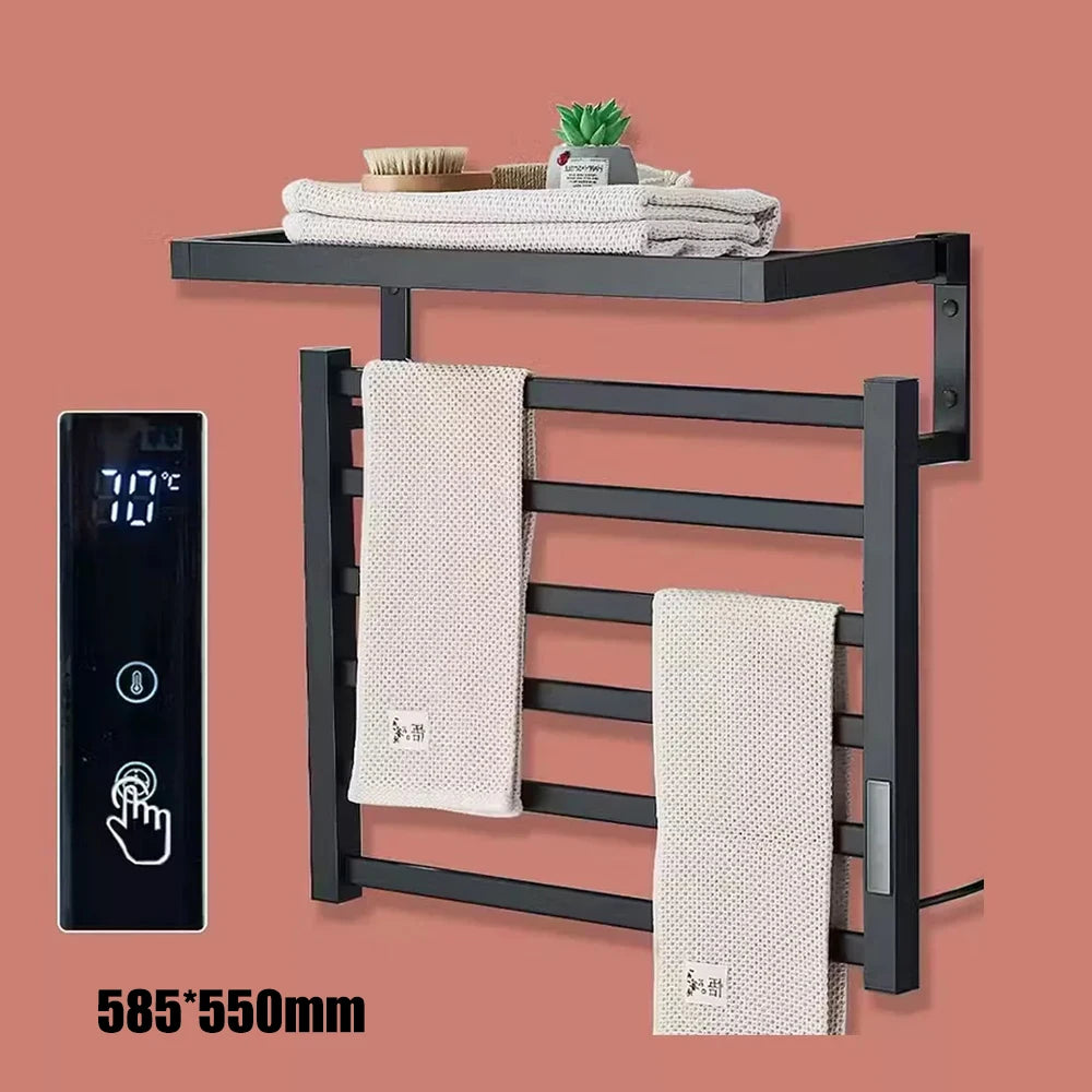 Onyzpily 304 Stainless Steel Electric Heated Towel Rack Touch Thermostat