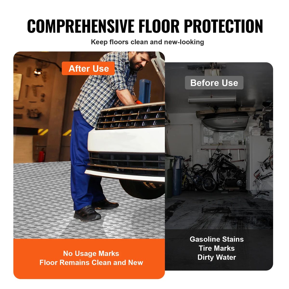 Interlocking Garage Floor Tiles Non Slip PP Mats For Basements