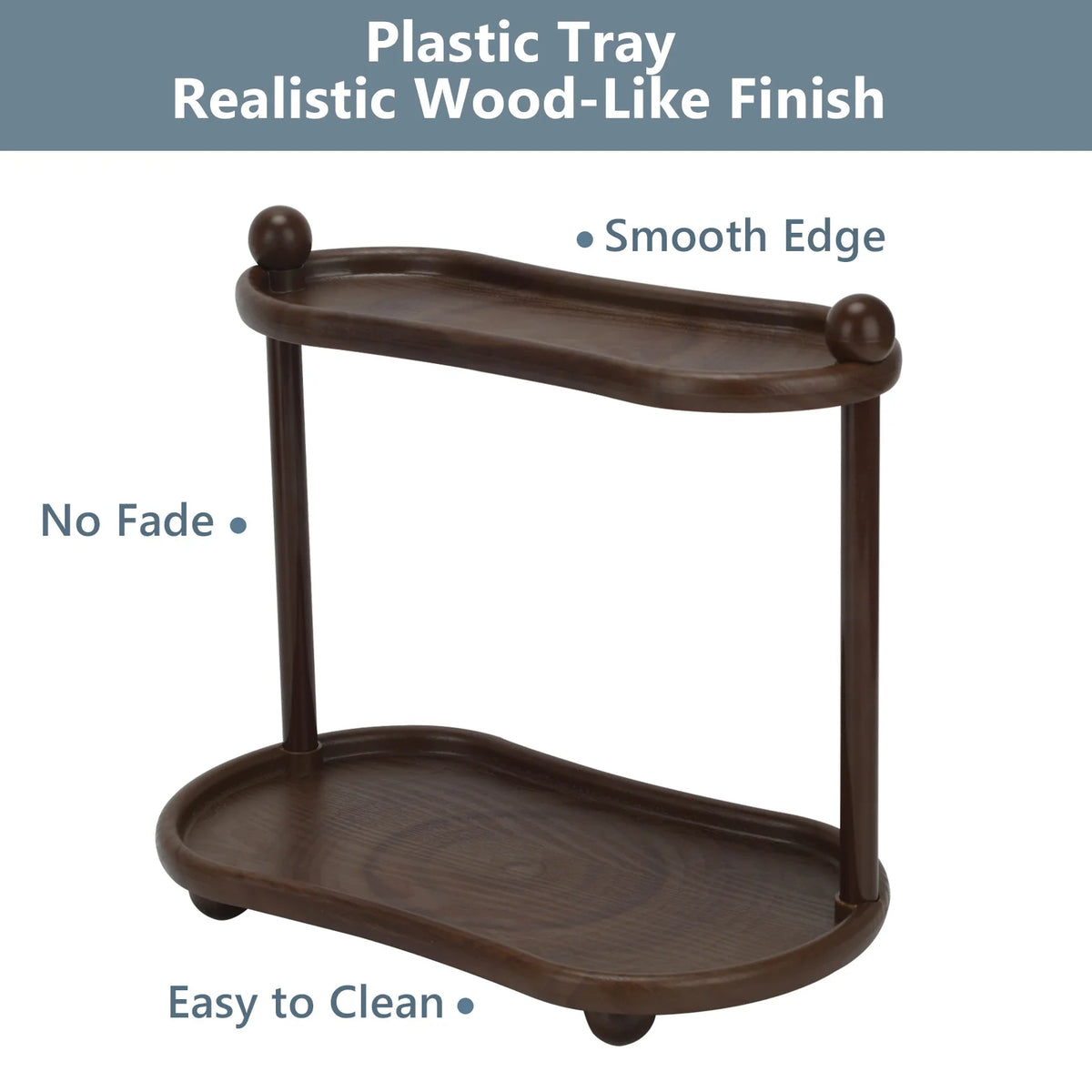 Bathroom Vanity Organizer With Countertop Shelf And Anti Slip Feet