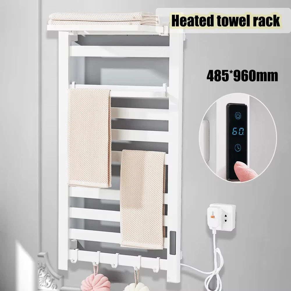 Onyzpily 304 Stainless Steel Electric Heated Towel Rack Touch Thermostat
