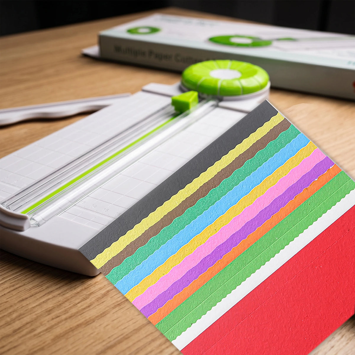 Multi Function Paper Trimmer With 12 Interchangeable Craft Blades