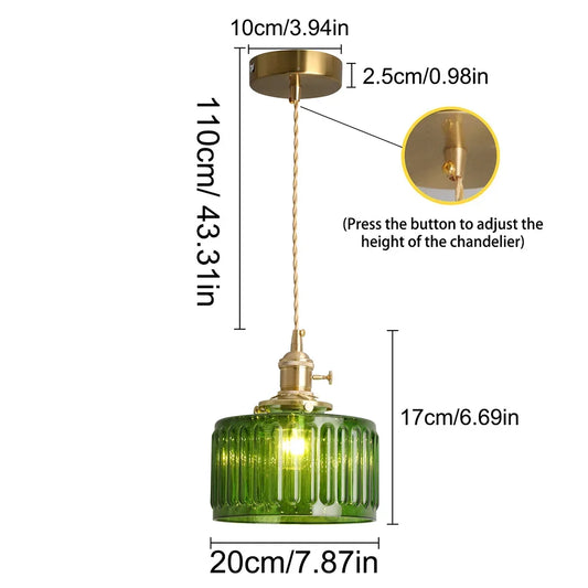 VETRULUS Modern LED Crystal Pendant Light Ceiling Fixture