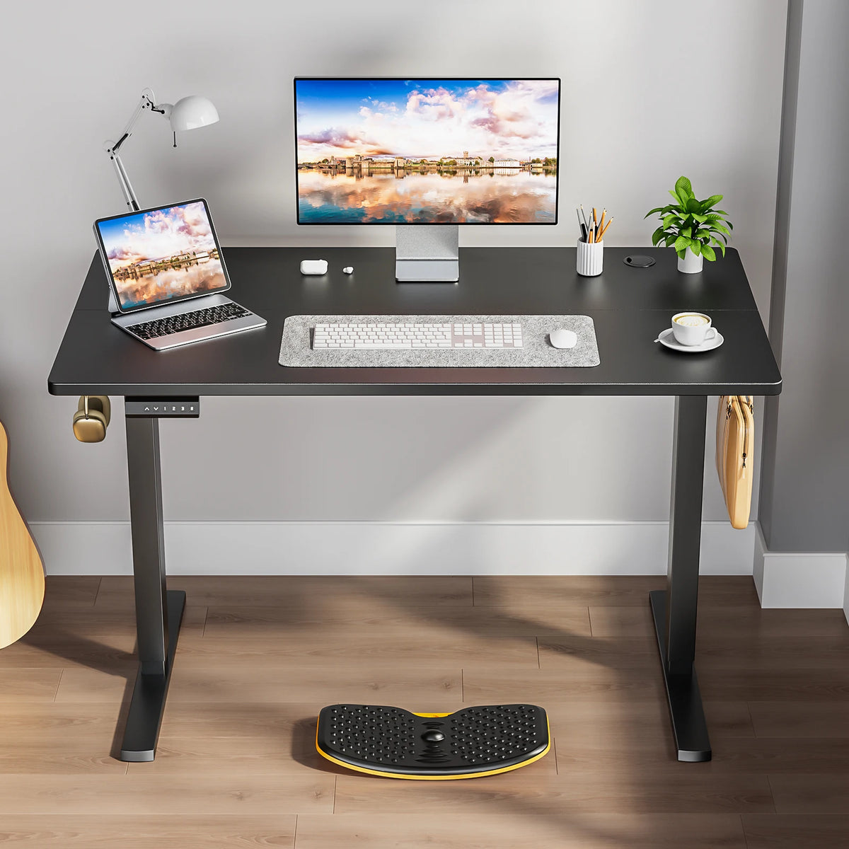 JHK Ergonomic Electric Height Adjustable Standing Desk for Home Office