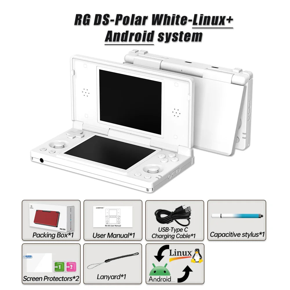 Anbernic RG DS Dual Screen Handheld Gaming Console Android 14
