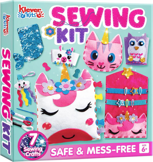 Joyfy Kids Sewing Kit With Easy Beginner DIY Sewing Projects