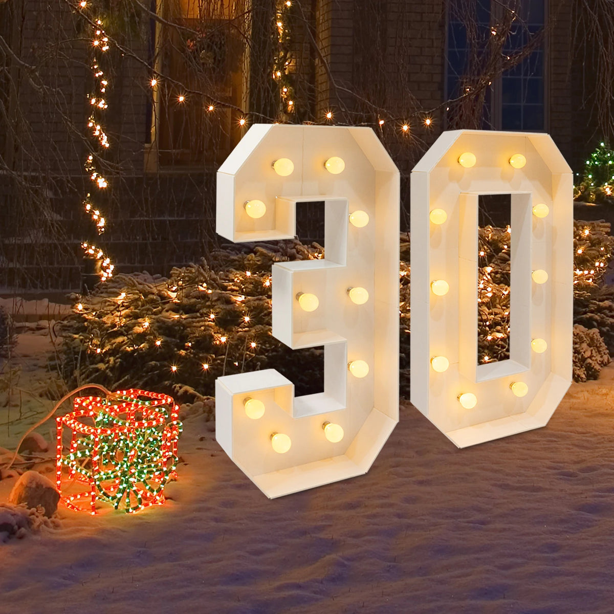 LED Light Up Numbers for Birthday Party Decorations