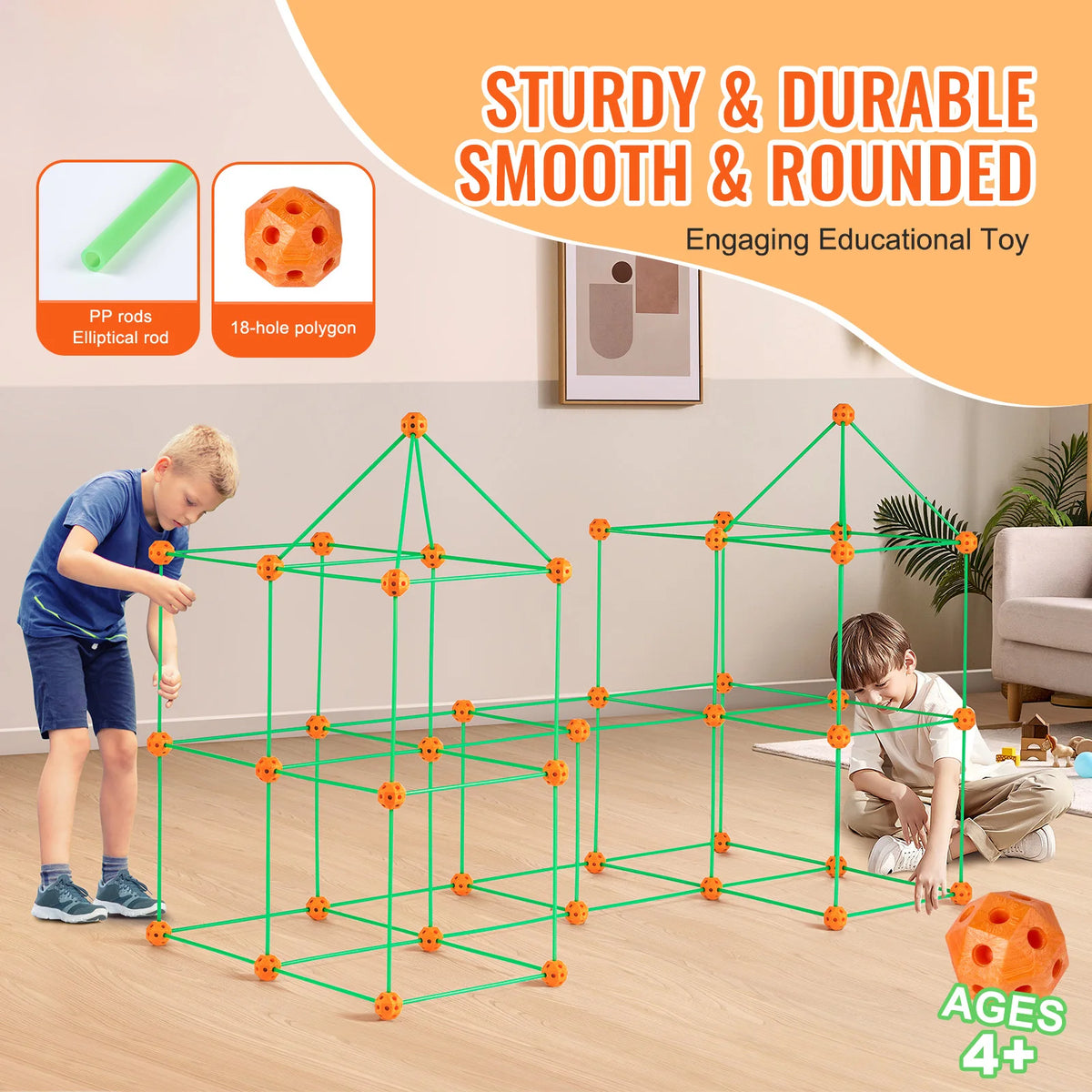 SucceBuy Fort Building Kit Educational STEM Construction Toy Set