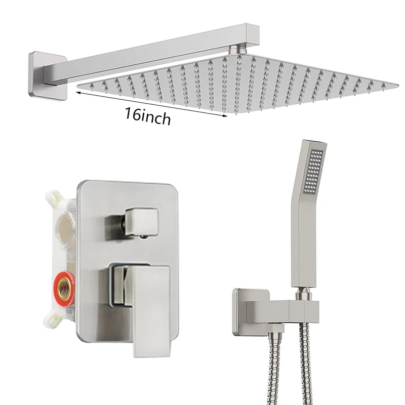 SHBSHAIMY Concealed Rainfall Shower System With Mixer Set