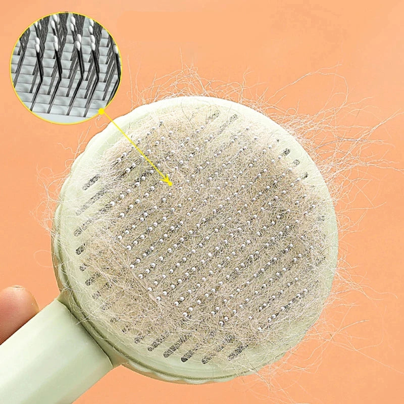 Premium Self Cleaning Slicker Brush For Effective Pet Grooming