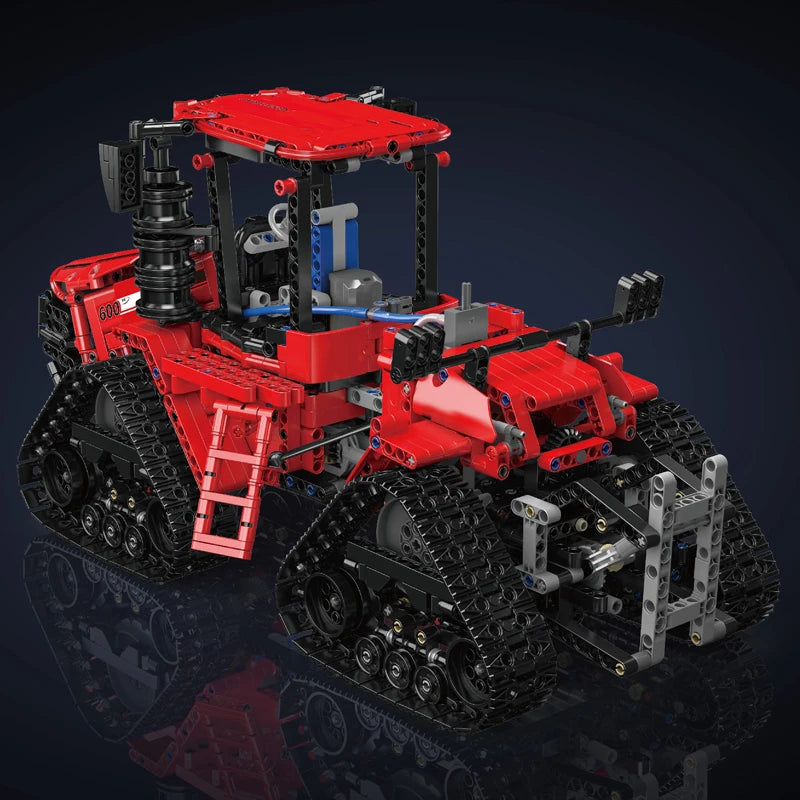 Mould King App Controlled Pneumatic Crawler Tractor Building Block Set