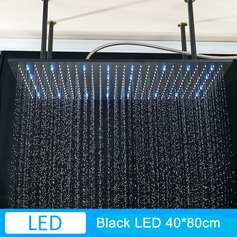 Shinesia LED Rainfall Shower Head With Changing Lights