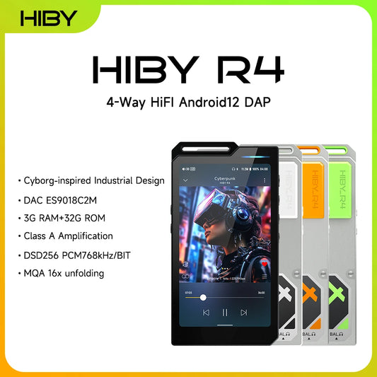 HiBy R4 HiFi Audio Player With Bluetooth And USB DAC