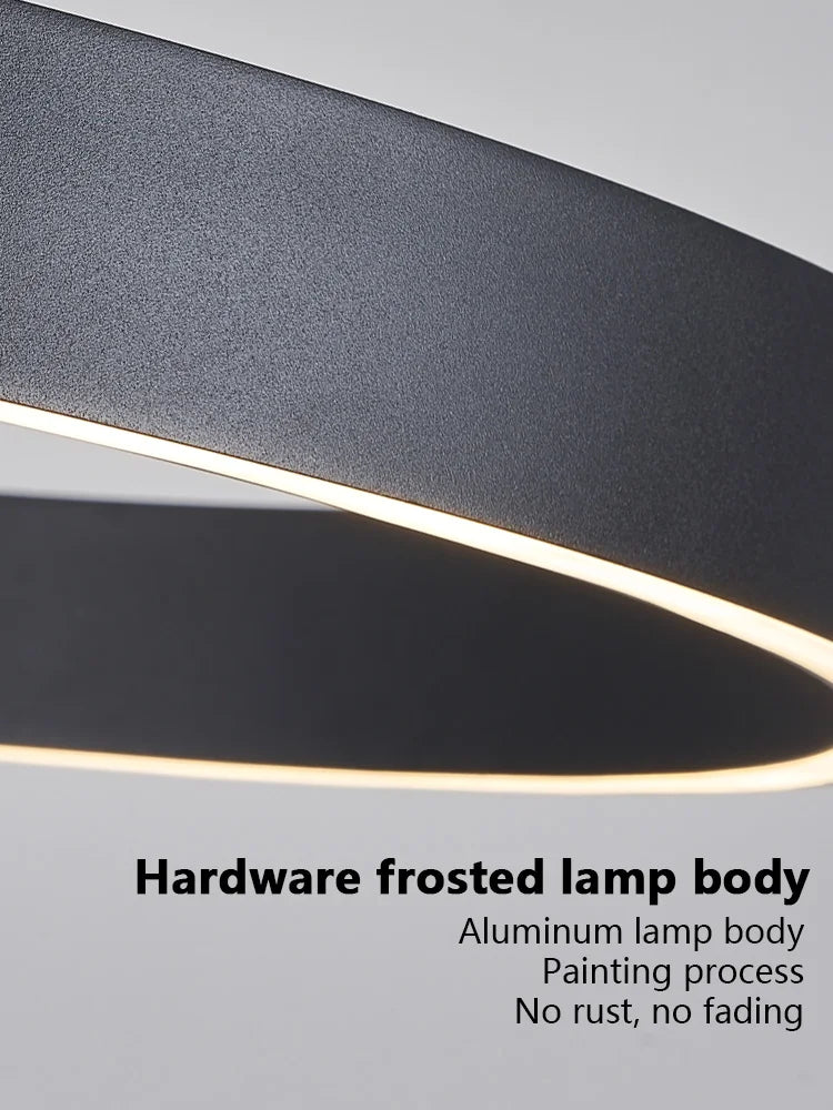 SLL Modern Nordic LED Ring Pendant Light for Living Spaces