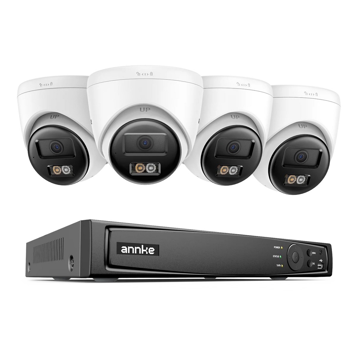 ANNKE 3K Dual Light PoE Security Camera System With NVR