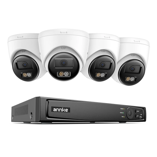 ANNKE 3K Dual Light PoE Security Camera System With NVR