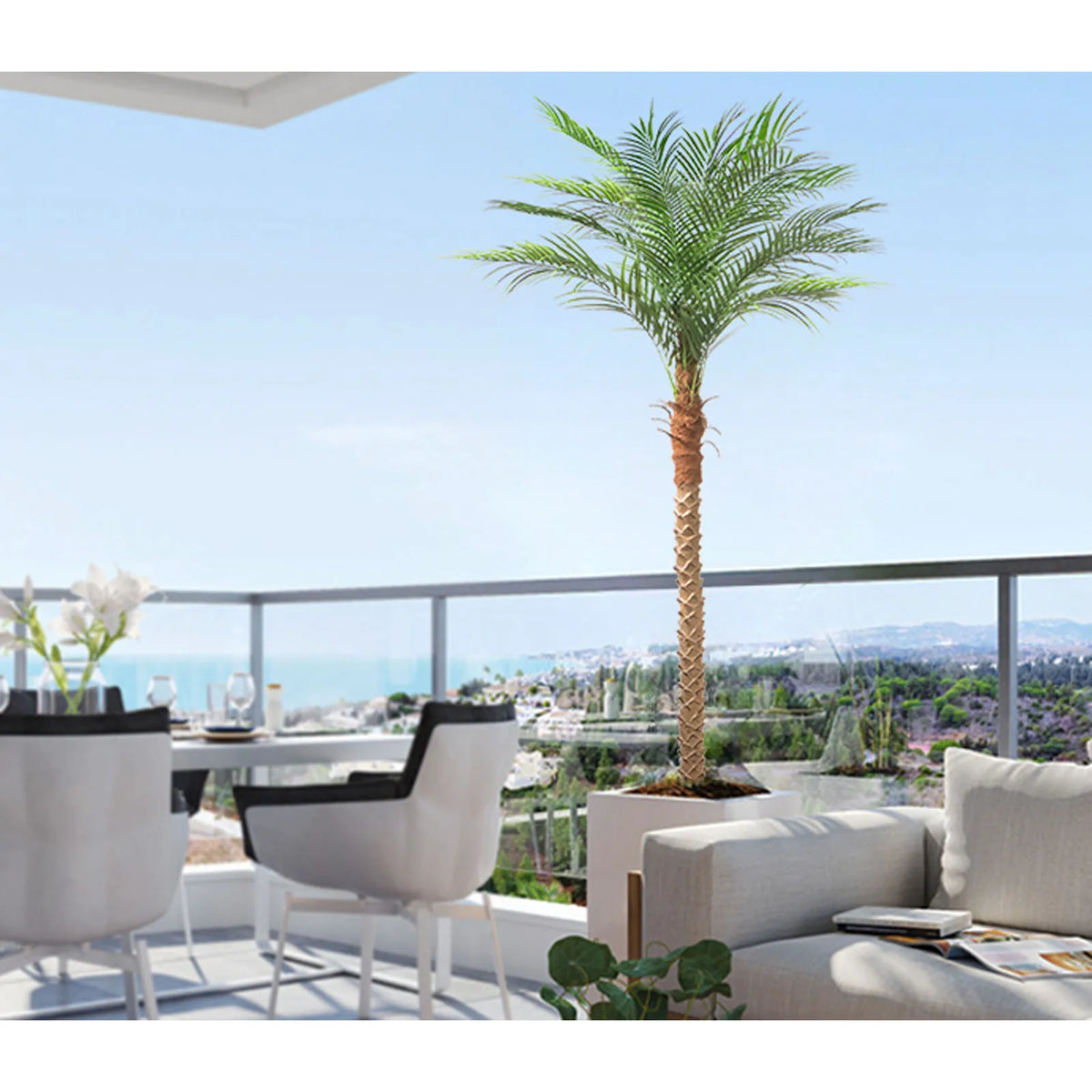 Olitree Artificial Golden Cane Palm Tree for Home and Patio Decor