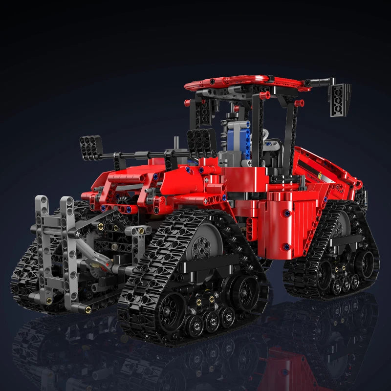 Mould King App Controlled Pneumatic Crawler Tractor Building Block Set