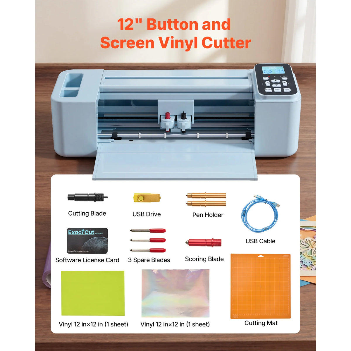 SucceBuy Vinyl Cutter With Touchscreen And Built In Design Resources