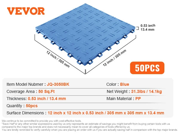 Interlocking Garage Floor Tiles Non Slip PP Mats For Basements