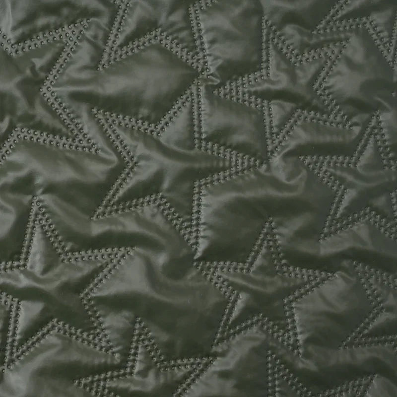 PU Artificial Leather Fabric Star Pattern For Sewing And Crafts