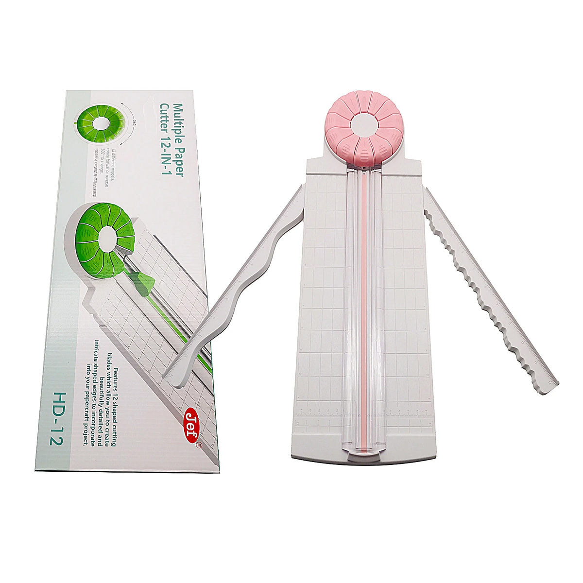 Multi Function Paper Trimmer With 12 Interchangeable Craft Blades
