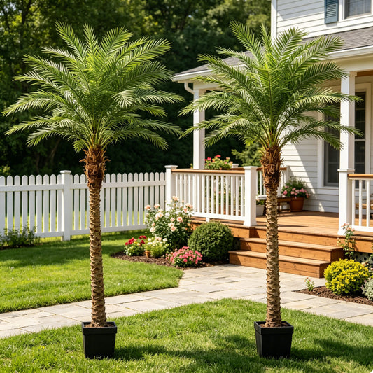 Olitree Artificial Golden Cane Palm Tree for Home and Patio Decor