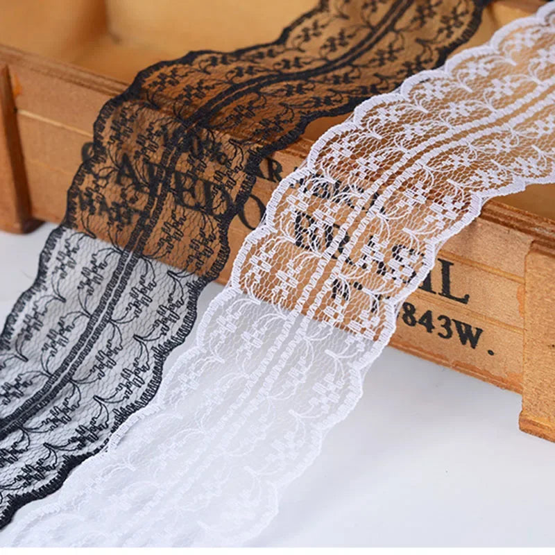 Woven Lace Ribbon Trim for Sewing Apparel and DIY Crafts