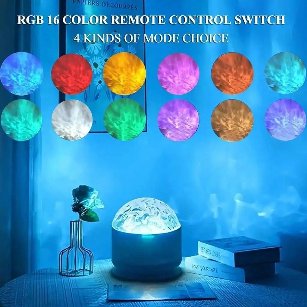 Romantic Water Ripple Light Projector With Remote Control