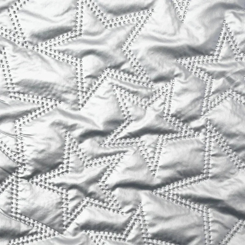 PU Artificial Leather Fabric Star Pattern For Sewing And Crafts