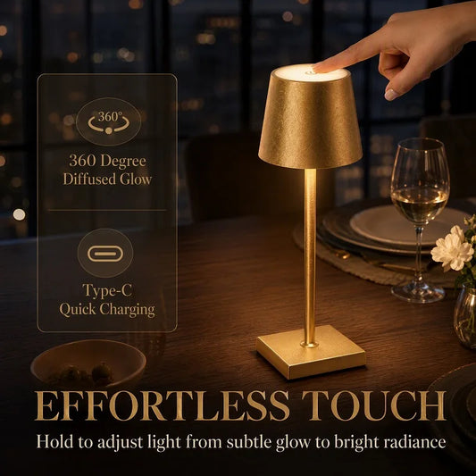Jian Bian Cordless Rechargeable Touch LED Desk Lamp