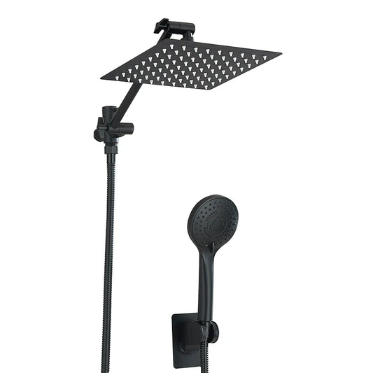 Stainless Steel Square Shower Kit With Hand Shower And Shutter