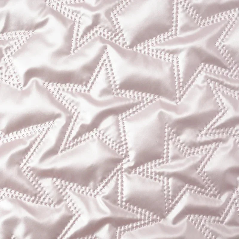 PU Artificial Leather Fabric Star Pattern For Sewing And Crafts