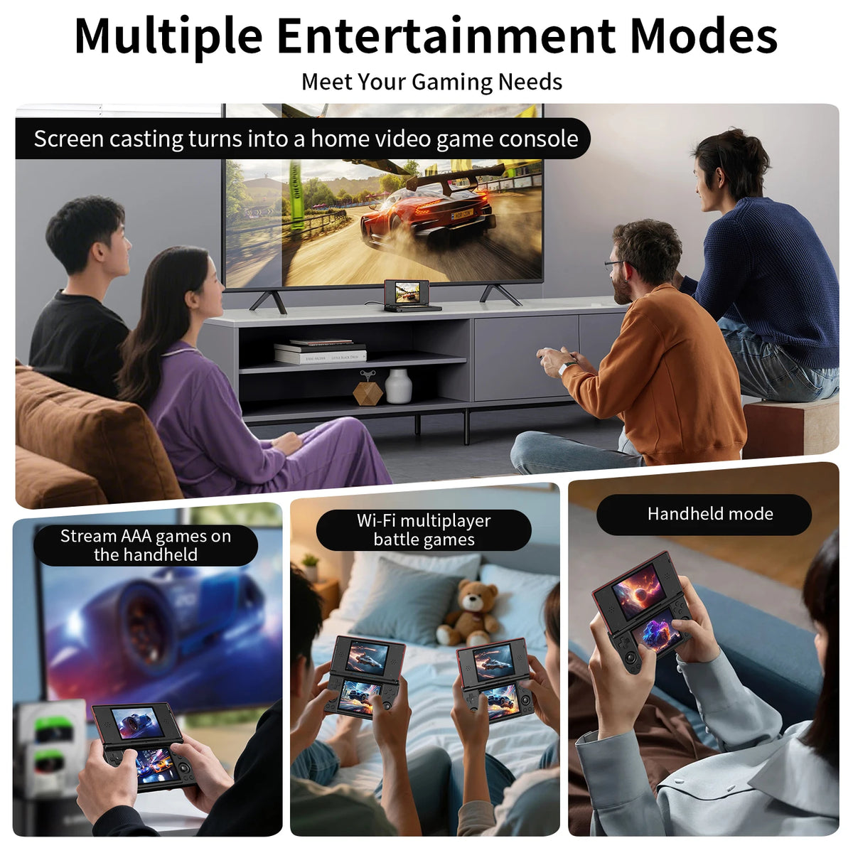 Anbernic RG DS Dual Screen Handheld Gaming Console Android 14