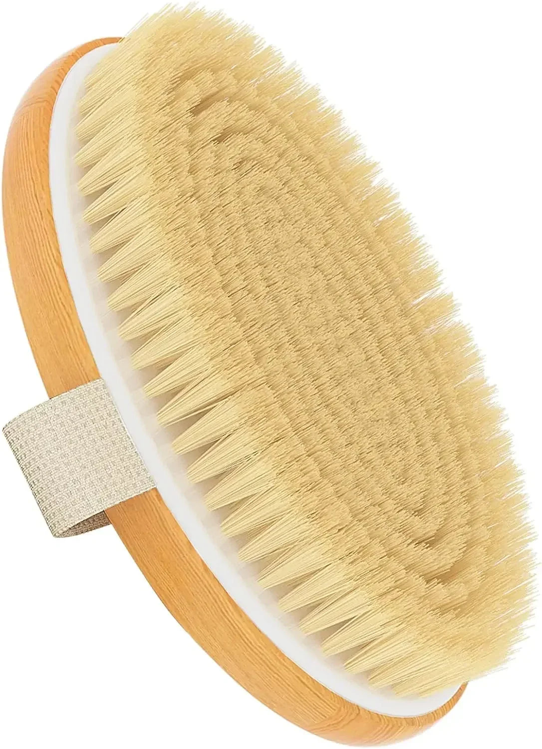 Natural Bristle Dry Body Brush For Gentle Skin Exfoliation