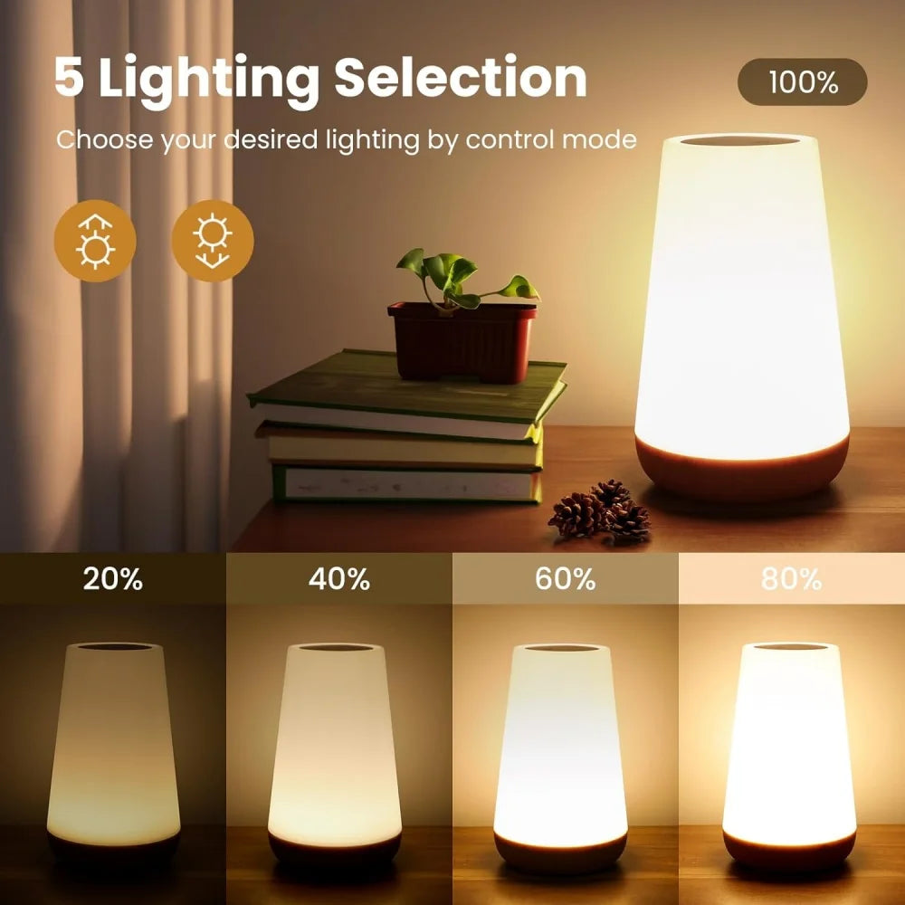 Portable Rechargeable Touch Night Light For Bedroom