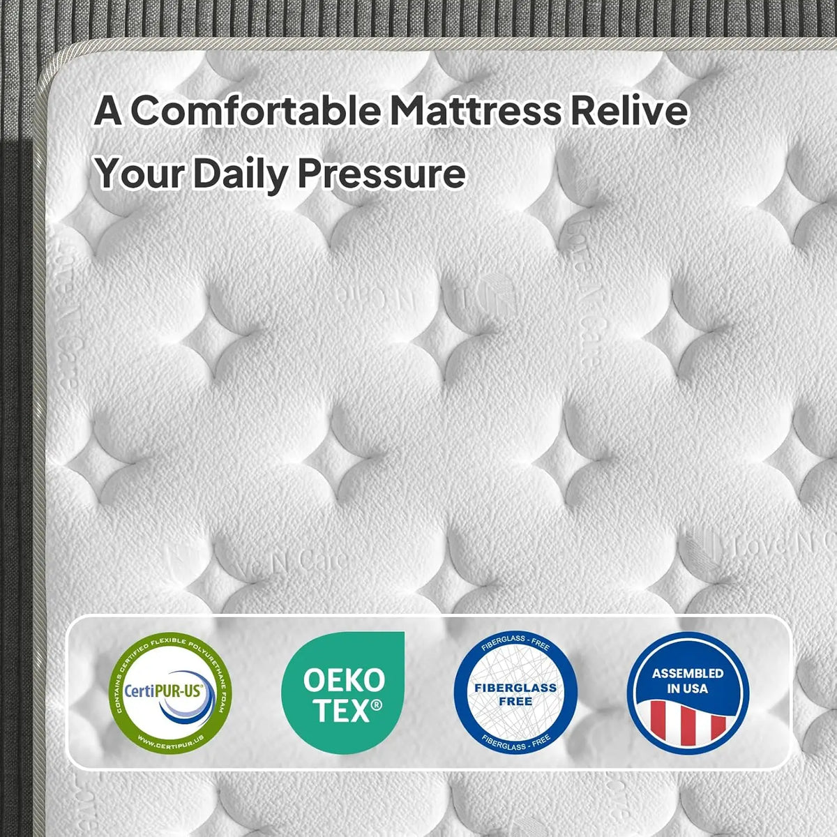 BedStory Luxury Hybrid Memory Foam Mattress With Pocket Springs