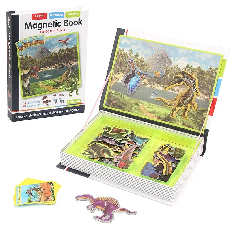 Montessori Magnetic Busy Book Puzzle Game for Kids Educational Toy