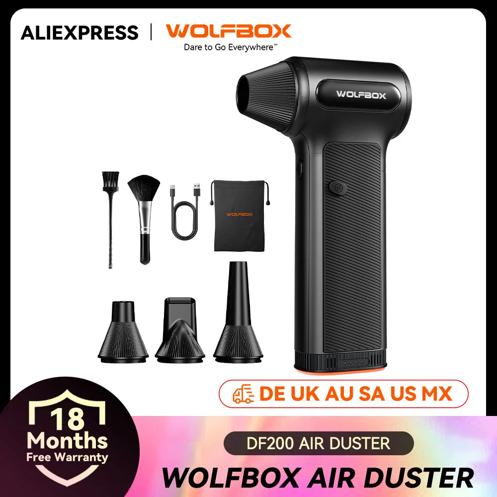 WOLFBOX DF200 Cordless Electric Air Duster And Powerful Blower