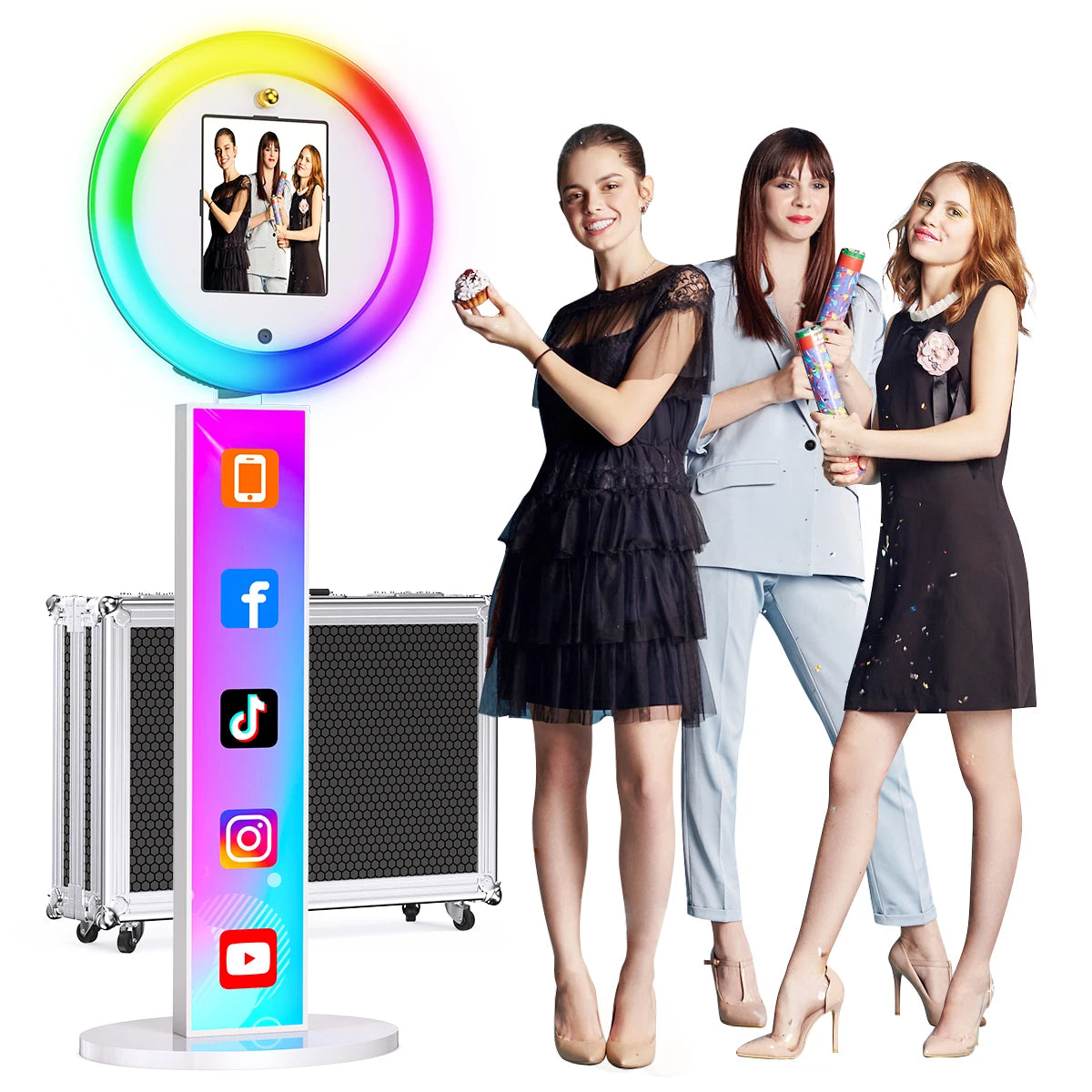 Neson Portable LED Photobooth Machine For Events And Parties