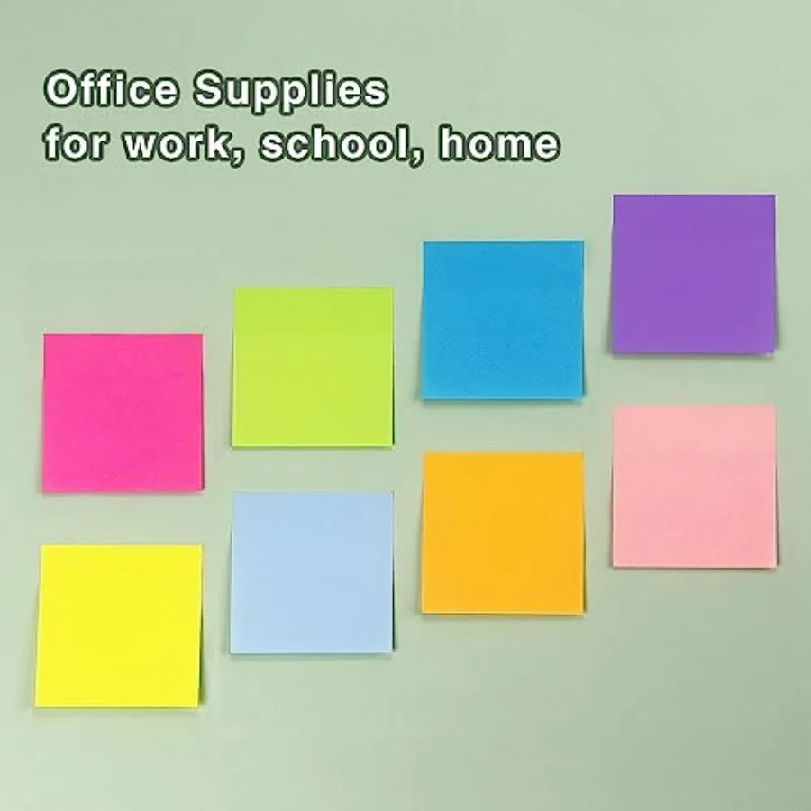 Adhesive Sticky Notes Pads For Office School And Home Use